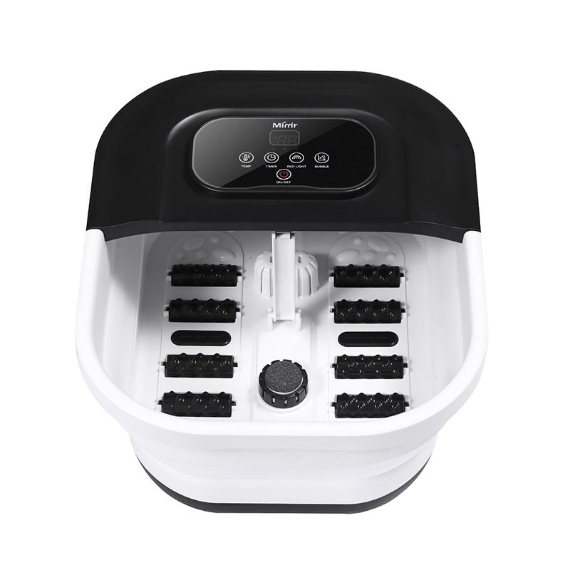 MZD-22B-2 500W összecsukható lábfürdő gép 8db masszírozó görgőkkel a talpmasszázshoz